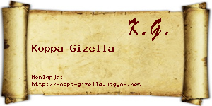 Koppa Gizella névjegykártya